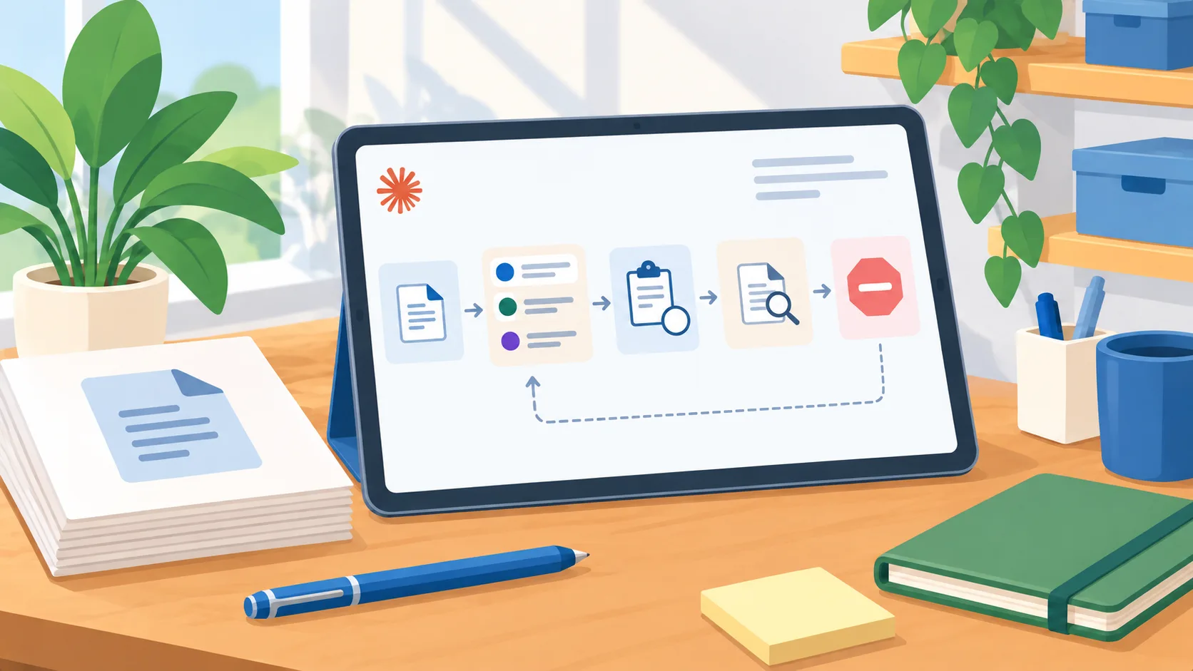 AI workflow policy map linking a vendor rule to owners and operational controls