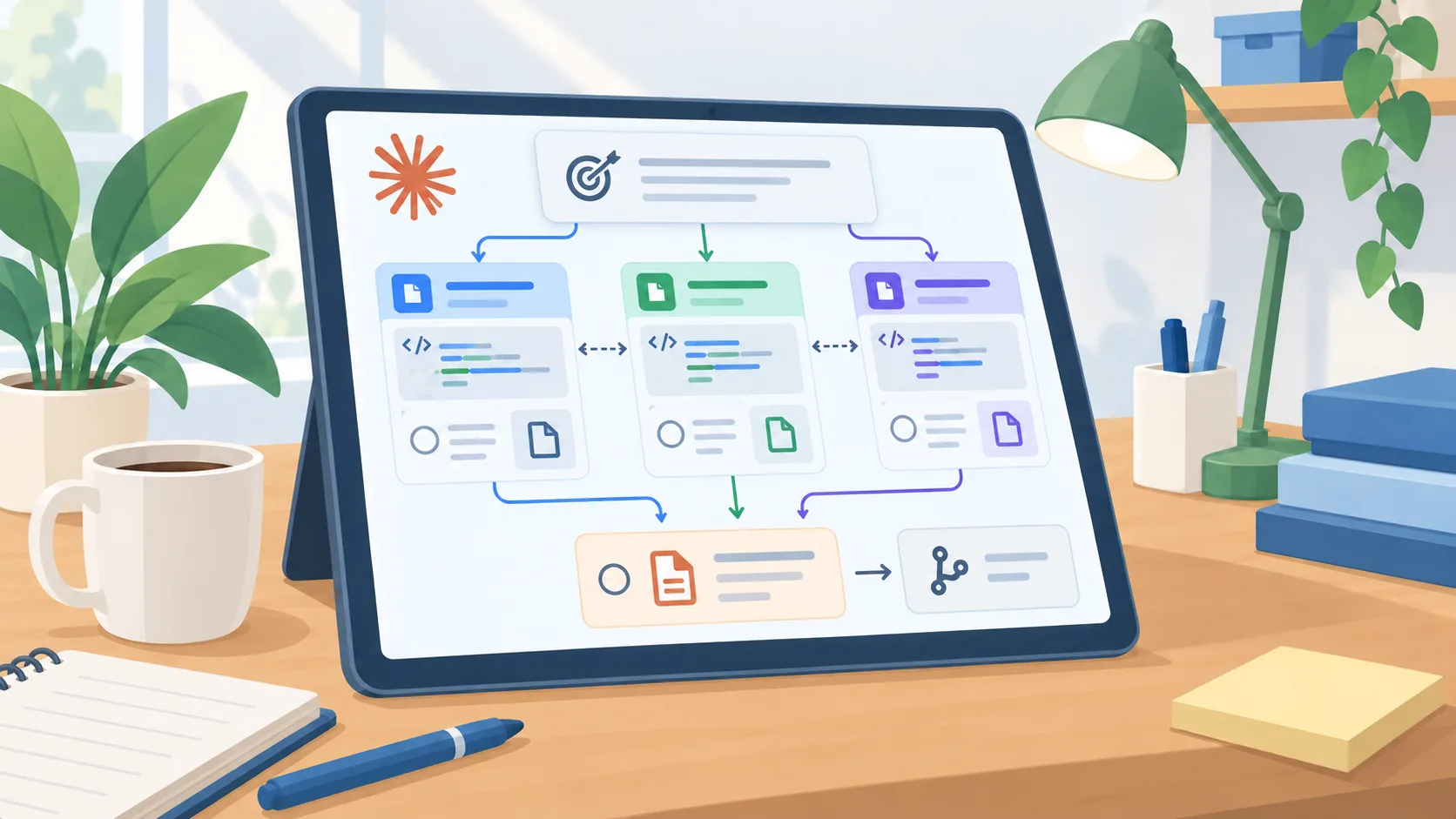 Parallel agent workstreams reunite for integration review